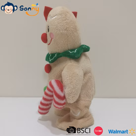Usine de jouets en peluche enregistrant la répétition et la marche en peluche Ginger Man